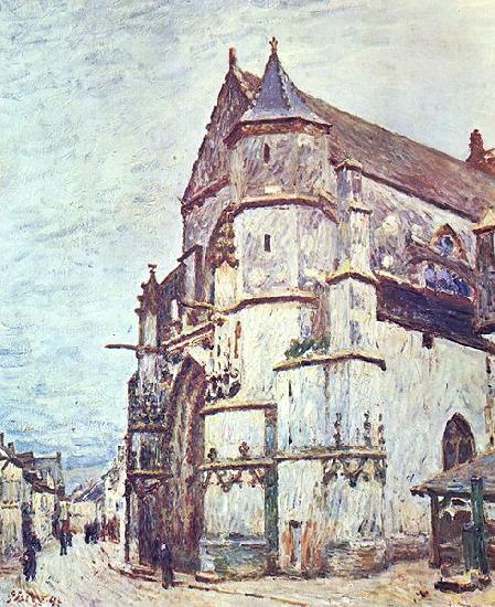 Alfred Sisley Church at Moret after the Rain